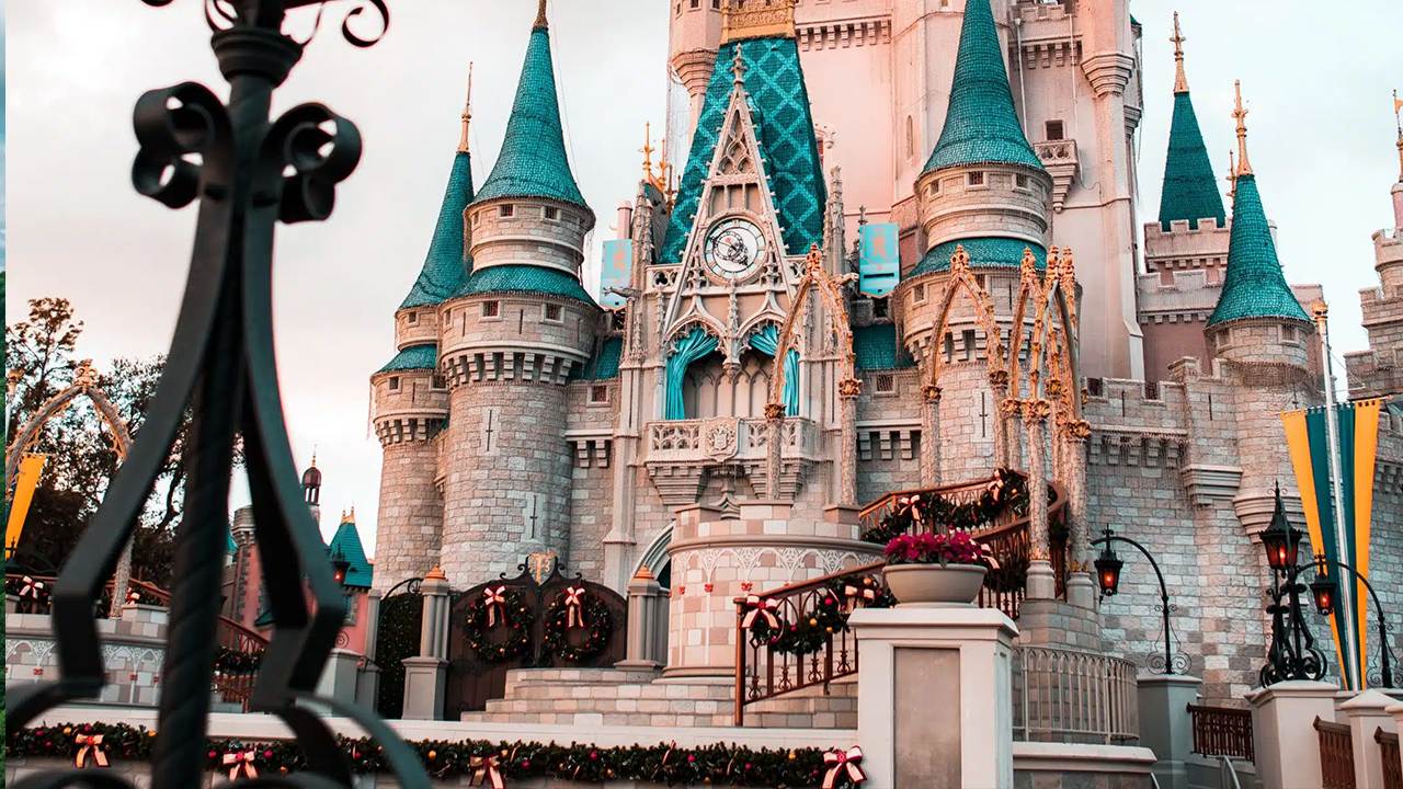 Disney World's enchanting Cinderella Castle, a beloved icon of the magical kingdom, serves as a breathtaking backdrop for events like the Wine & Dine Half Marathon.